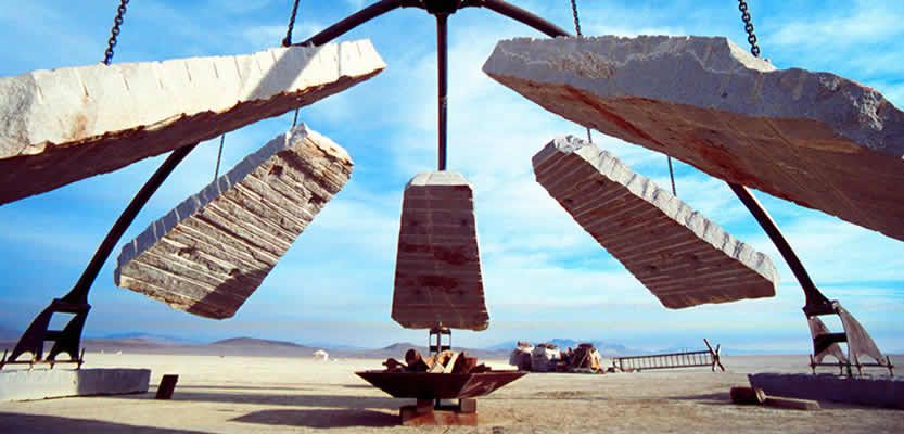 絵画 Lamp at Burningman 2003 Hama Burning Man Timeline - 2003