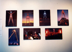 Seven years of the Man's neon, 1992-1998 (photo by Rich Gonsalves)