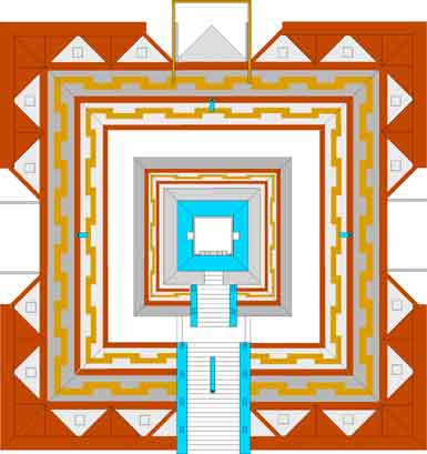Great Temple, plan view, graphic by Rod Garrett, design by Rod Garret and Larry Harvey