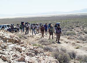 Hitting the trail. (Photo by Karina O'Connor)
