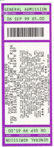 1999 event ticket