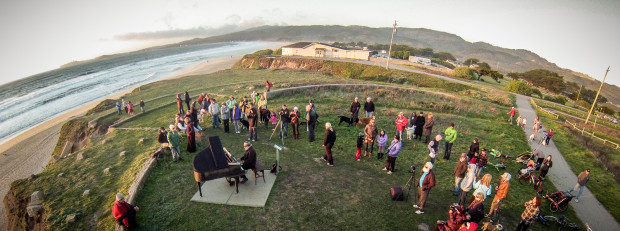 Wide angle Sunset Piano