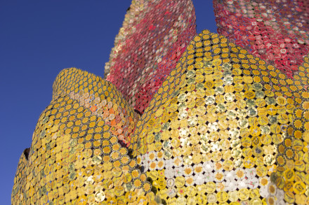The Bottlecap Gazebo in Fernley, Nevada. Photo courtesy of Aric Shapiro.