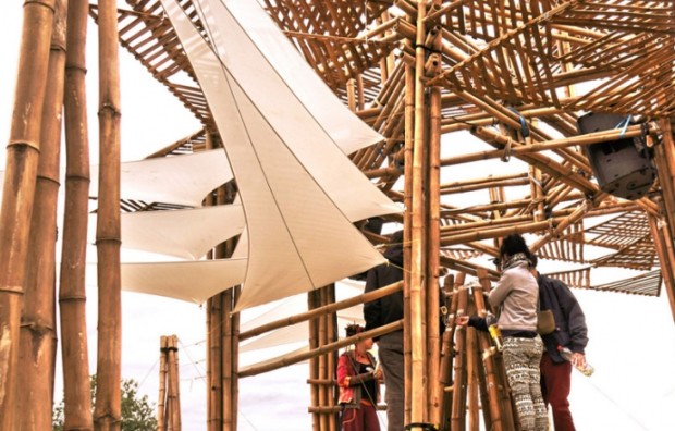 2013 Grantee Bamboofonomat. Photo courtesy of the artists.