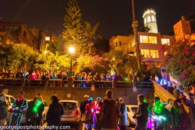 The IlluminArts Walk, December 5, 2013. Photo courtesy of George Post.